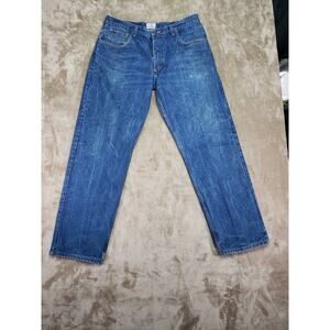 Tyndale FR Jeans Men 38x30 Blue Flame Resistant Denim Work Wear Relaxed Straight